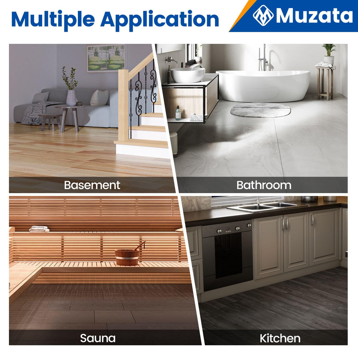 Muzata membrane covers large areas quickly with fewer seams.