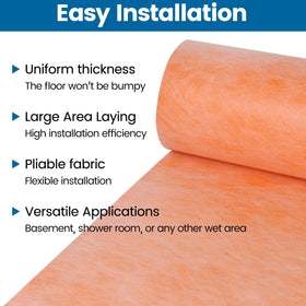 Muzata sheet bonds with mortar without extra adhesive.