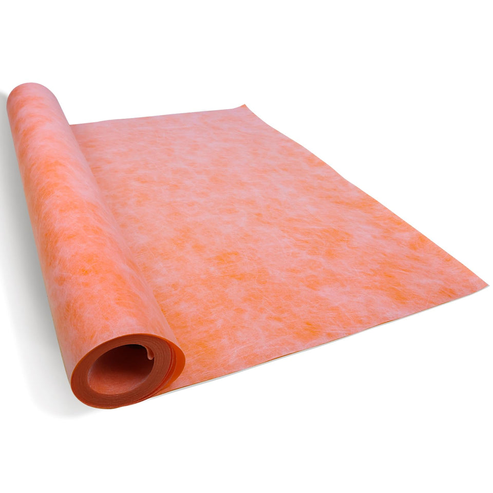 Muzata shower waterproofing membrane reduces seams for faster installation.