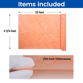 Muzata membrane 23.6 mil thickness shields floors and walls from moisture.