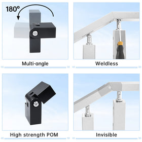 Muzata weldless installation kit with screws and cobalt bits for easy setup.