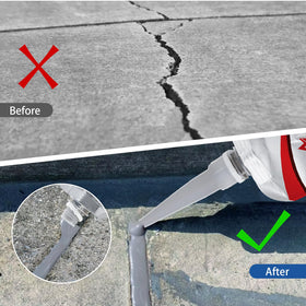 MuzeFansi Cement Crack Sealant tack-free in hours saves time on outdoor repairs