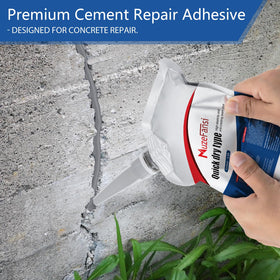 MuzeFansi Cement Crack Sealant crack prep cleaned shows easy application with professional nozzle