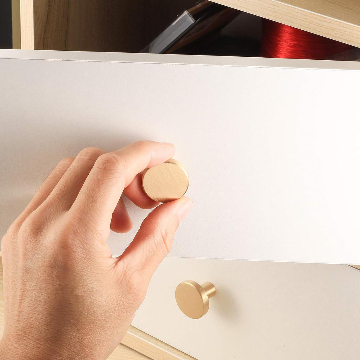 MUZHUPGUZ drawer pulls with screwdriver included, quick home upgrade.