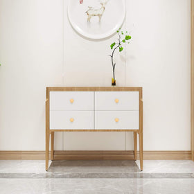 MUZHUPGUZ shiny brass finish adds reflective elegance to cabinets.