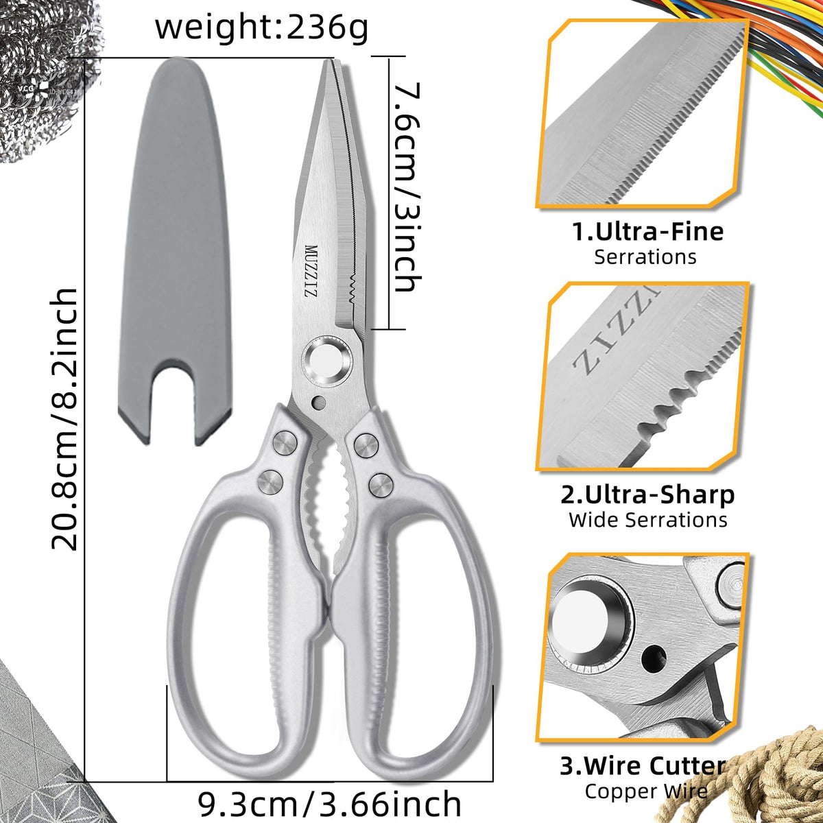 Muzziz scissors cutting carpet for clean, efficient DIY projects.