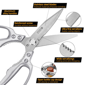 Muzziz scissors cutting fabric smoothly for sewing and crafts.