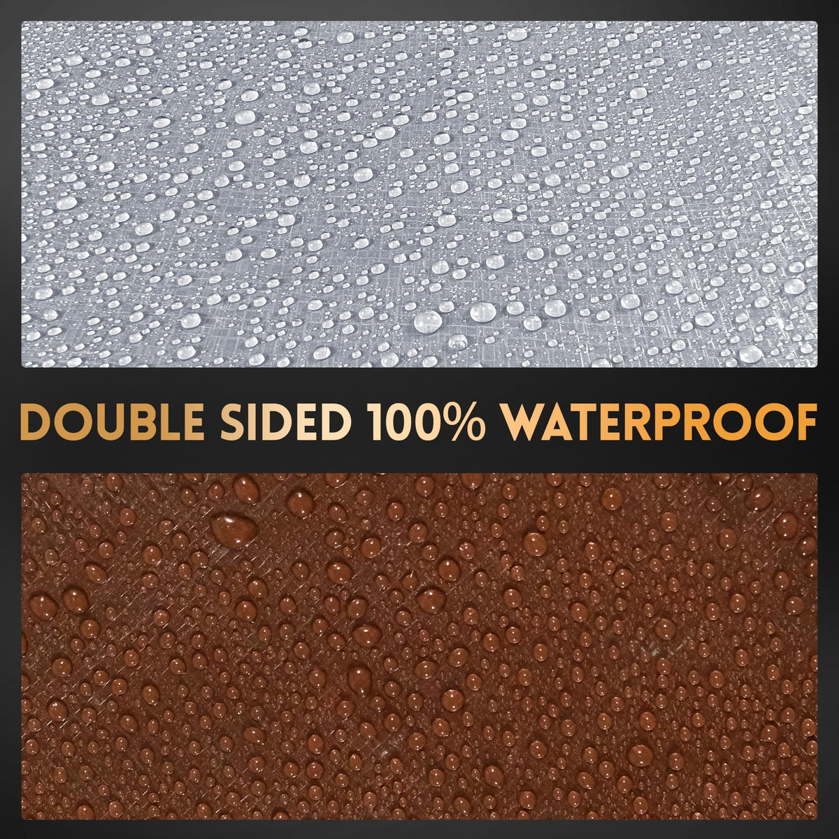 MVPNET tarp with rust-resistant grommets for secure setup