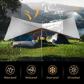 MVPNET tarp multipurpose cover for camping, trucks, and more