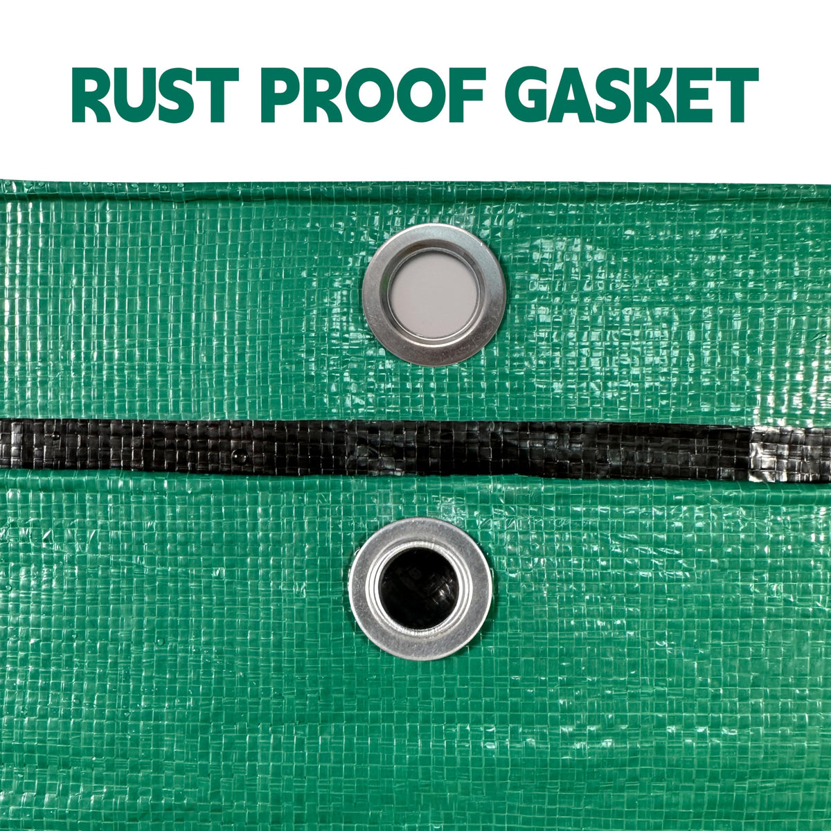 MVPNET tarp 10mil waterproof coating provides weatherproof protection.