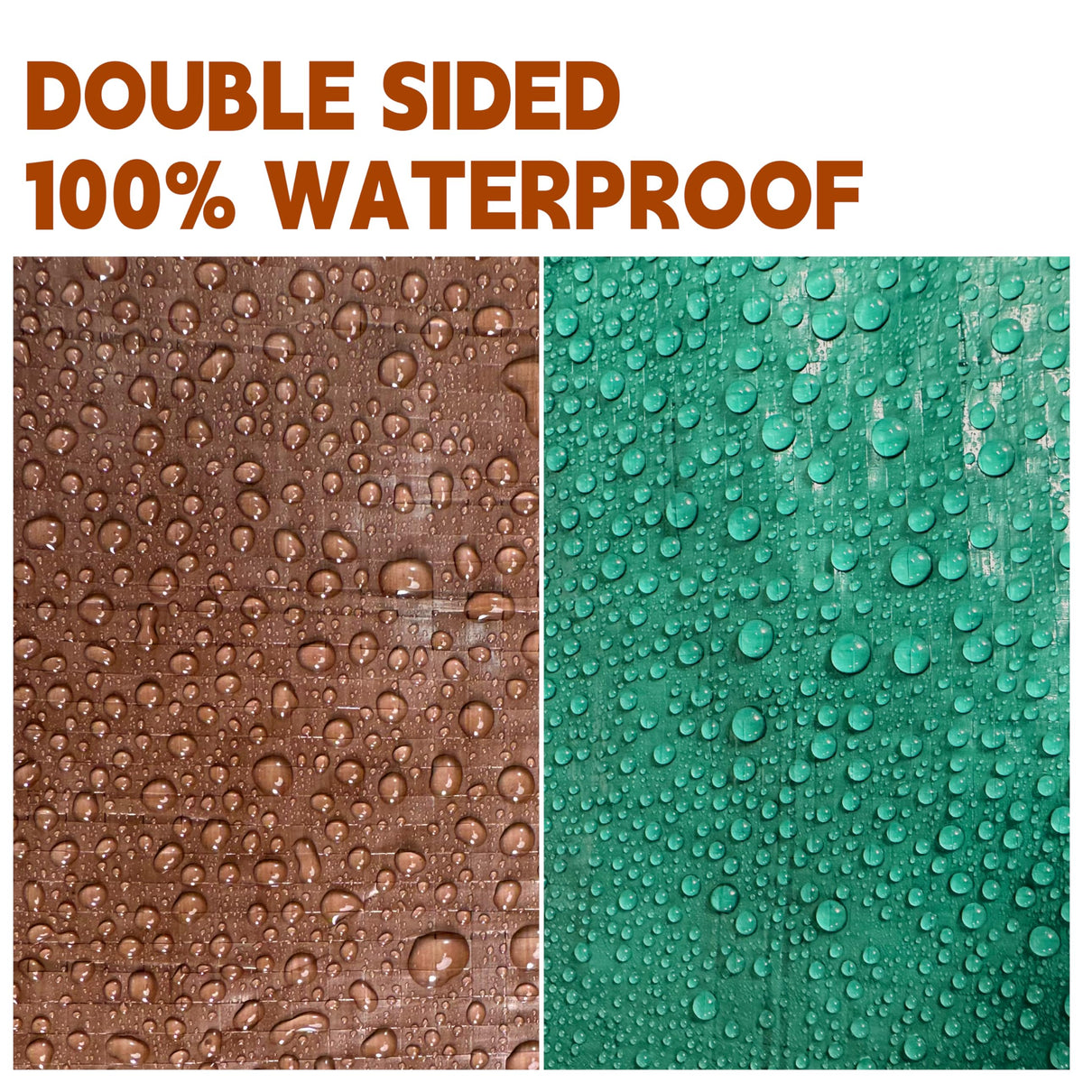 UV resistant tarp shields gear from sun exposure during camping.
