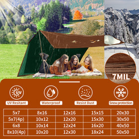 MVPNET tarp protects vehicles and gear during outdoor activities.