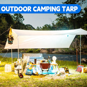 MVPNET tarp 10x30ft camping site, versatile shelter and ground cover.