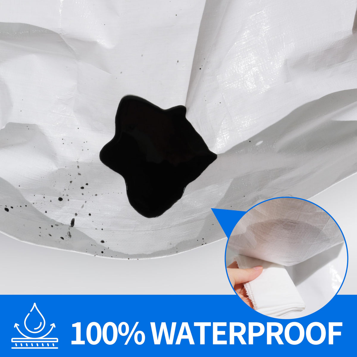 MVPNET tarp 12x20 waterproof-cover highlights easy camping shelter and quick setup