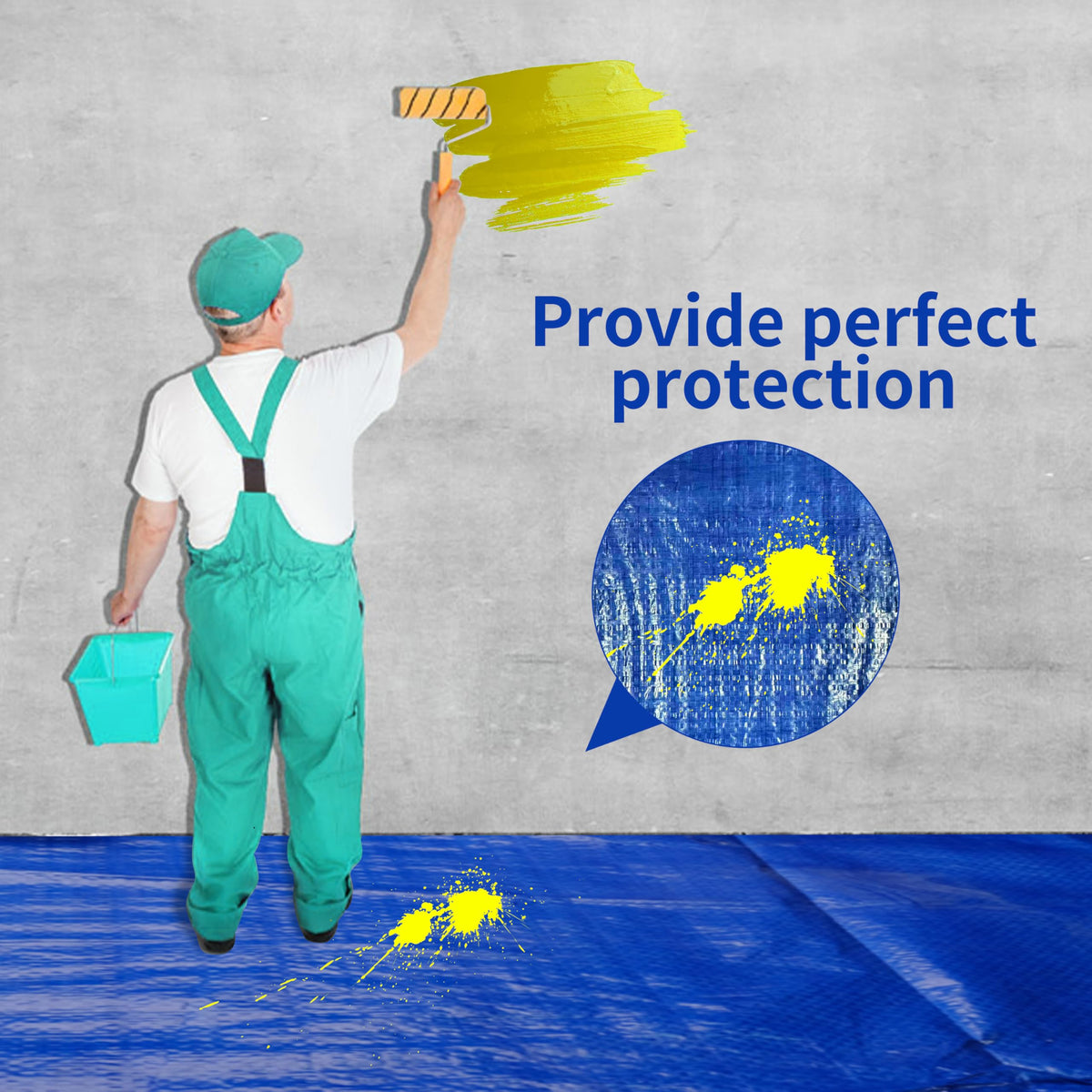 MVPNET tarp protects courtyards and vehicles from rain and UV damage