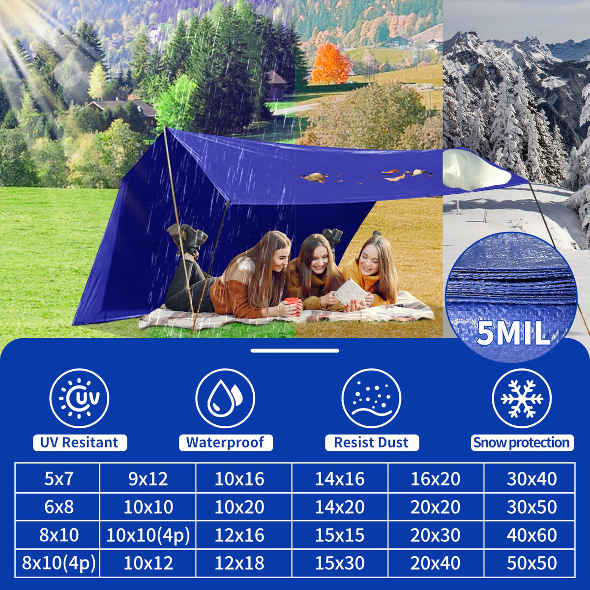 MVPNET tarp guards pet nests and garden supplies from the elements