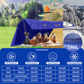 MVPNET tarp guards pet nests and garden supplies from the elements