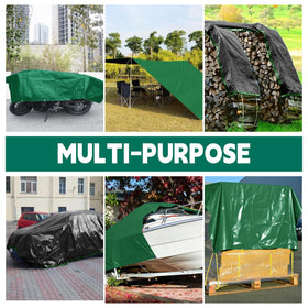 UV-resistant MVPNET tarp shielding materials from sun exposure