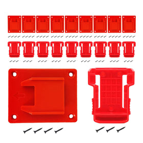 MXASLKMZ wall mount tool holders securely organize drills and saws for quick access.