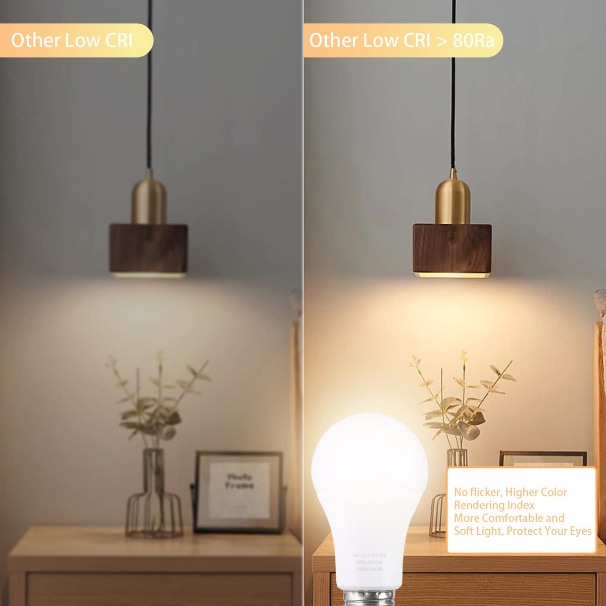 MXhme A19 LED bulb with E26 base fits most fixtures for easy upgrades.