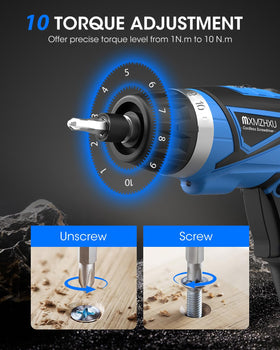 MXMZHXU 180-degree pivoting handle enables access to tight spaces.