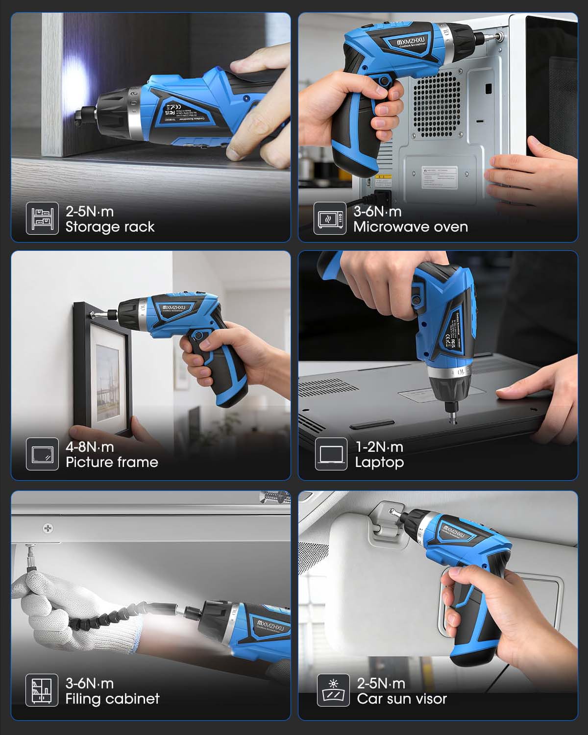 MXMZHXU In-action on car interiors and cabinets for efficient repairs.