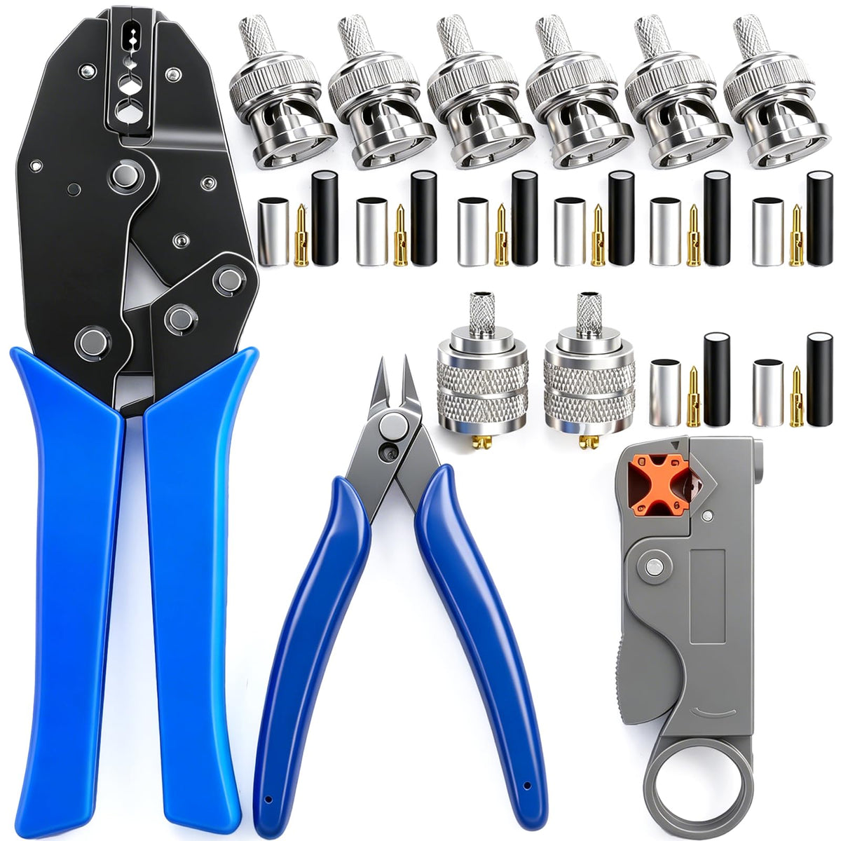 mxuteuk coaxial tool kit overview showing durable components for reliable connections