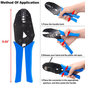 mxuteuk coaxial wire stripper with non slip ABS handle for safe stripping