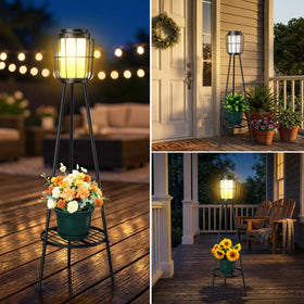 MXwcy IP55 waterproof solar lantern withstands year-round outdoor use