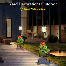 MXwcy outdoor lamp doubles as a decorative focal point after dusk.