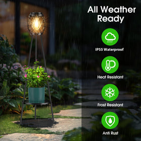 MXwcy weatherproof outdoor light stands up to rain and wind for year‑round use