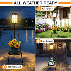 MXwcy weatherproof LED garden light resists rain and snow