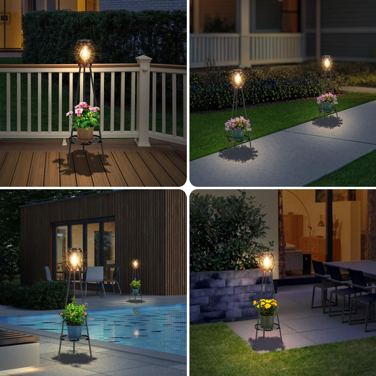 MXwcy wireless install solar lamp for quick outdoor lighting
