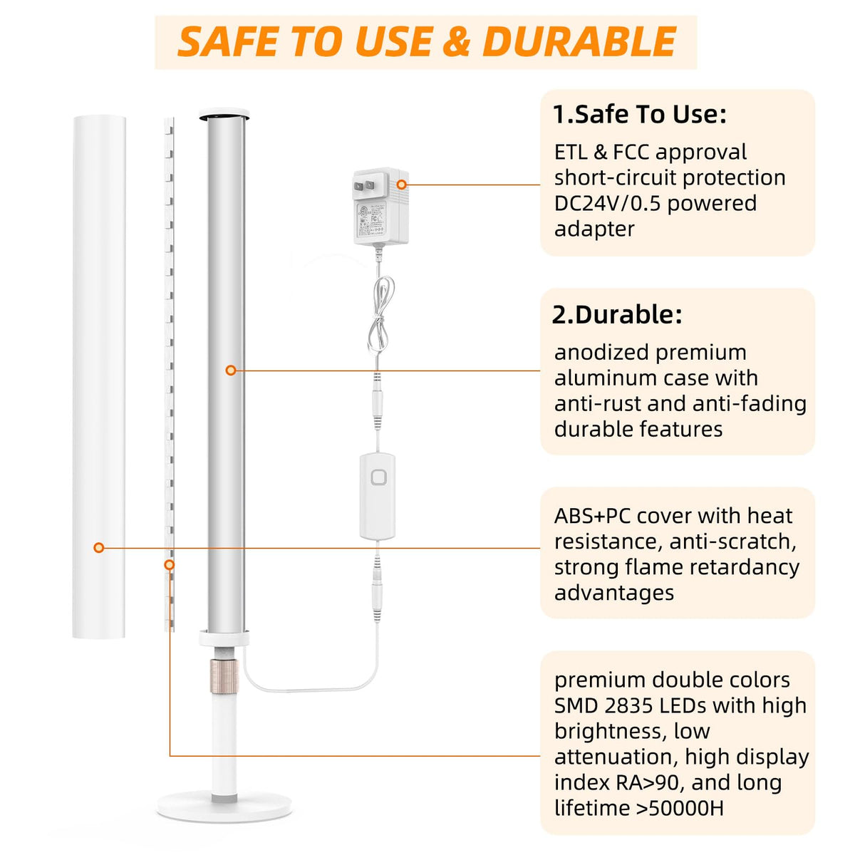 MY BEAUTY LIGHT dimmable brightness control for customizable glow