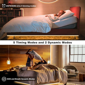 MY BEAUTY LIGHT timing modes for automated on/off schedules