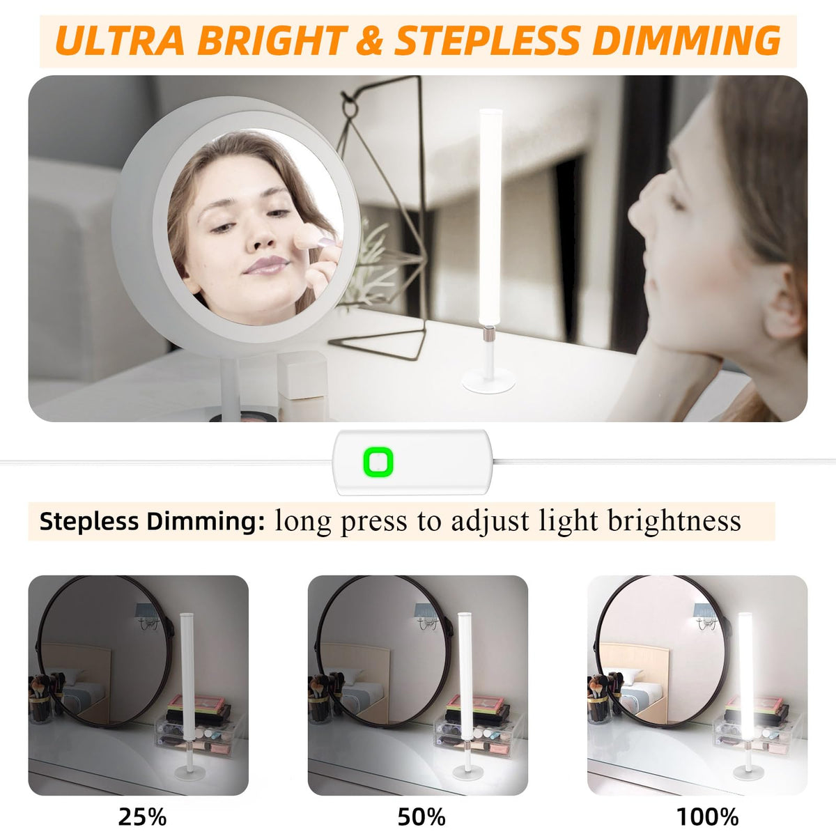 MY BEAUTY LIGHT premium materials with aluminum and ABS enclosure for durability
