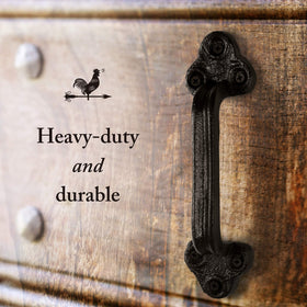 My Fancy Farmhouse 9-inch height provides a substantial door pull