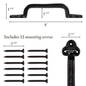 My Fancy Farmhouse antique-style pull ideal for barns gates and garage doors