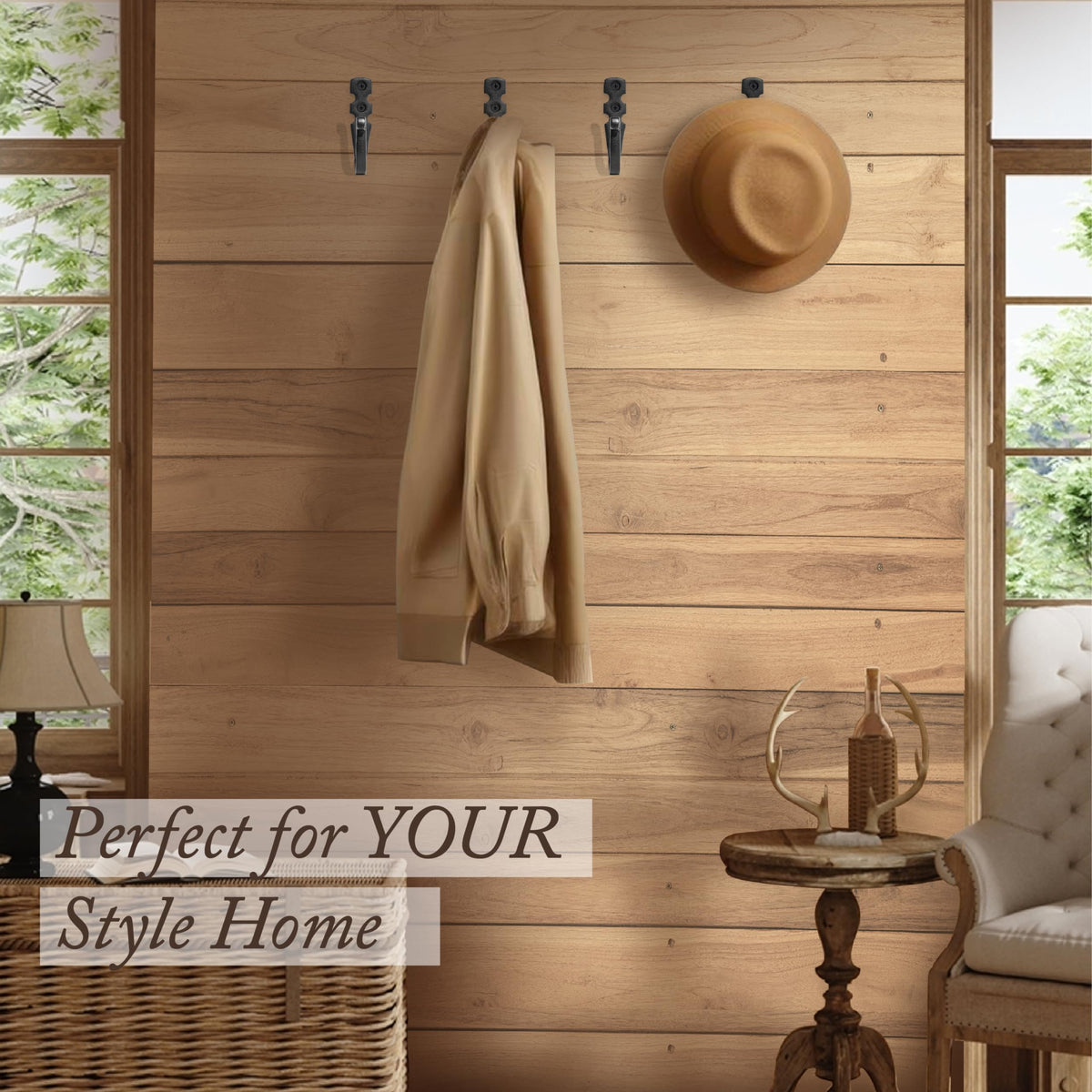 My Fancy Farmhouse rustic hook adds character to pantry corridors