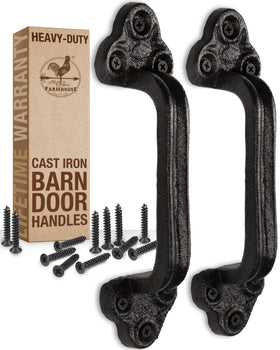 My Fancy Farmhouse heavy-duty barn door handles set of 2 for indoor and outdoor use