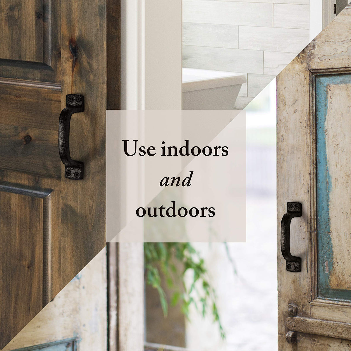 Interior and exterior door hardware from My Fancy Farmhouse for farmhouse decor.