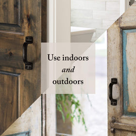 Interior and exterior door hardware from My Fancy Farmhouse for farmhouse decor.