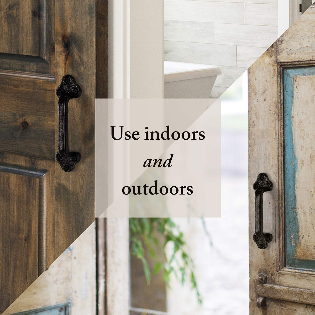 My Fancy Farmhouse hardware included enables quick, complete installation