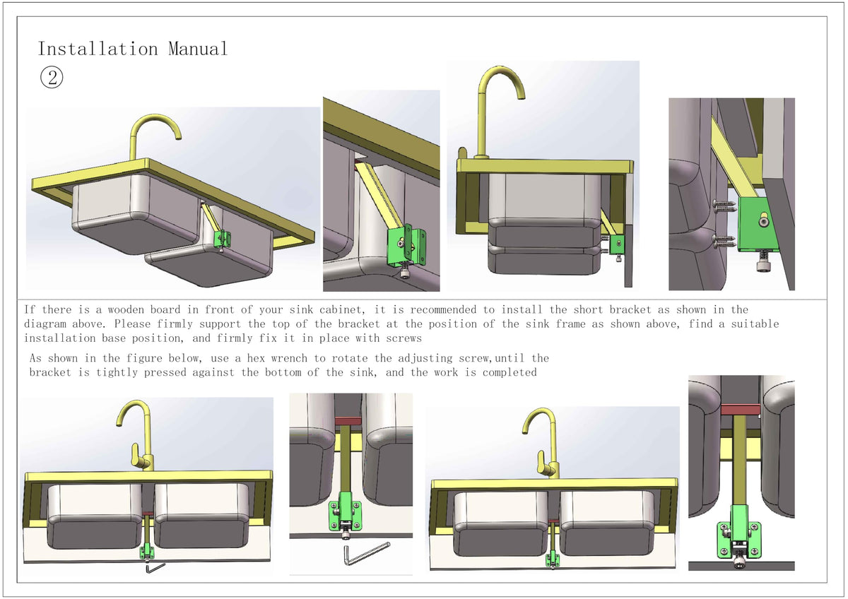 MY RUSTIC easy-install guide ensures clear, step-by-step mounting.