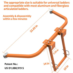 MY RUSTIC ladder-standoff-arms-premium-steel adds clearance around obstacles.