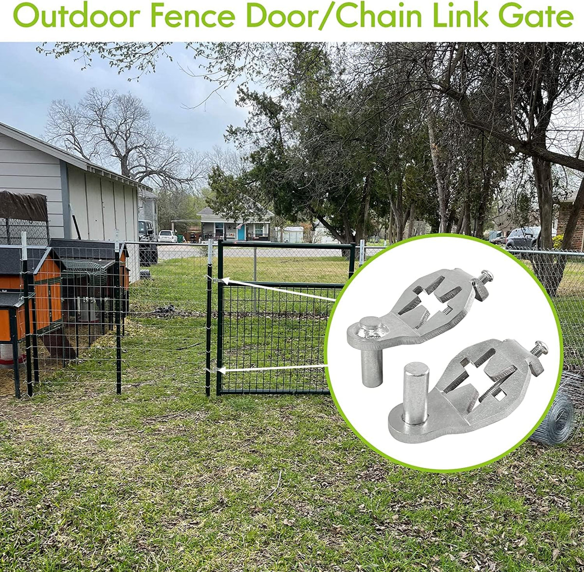 Ideal for farm fences and garden gates in any weather.