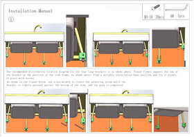 MY RUSTIC universal mounting system fits single or double bowl sinks.