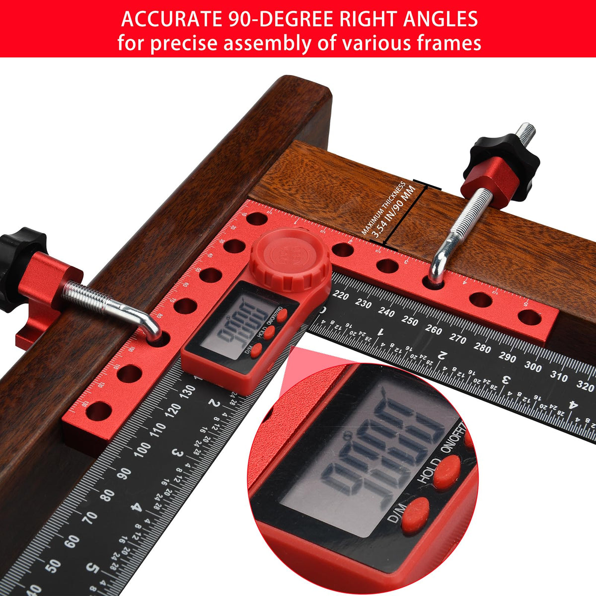 Mycuppca aluminum alloy clamps with smooth operation and scales.