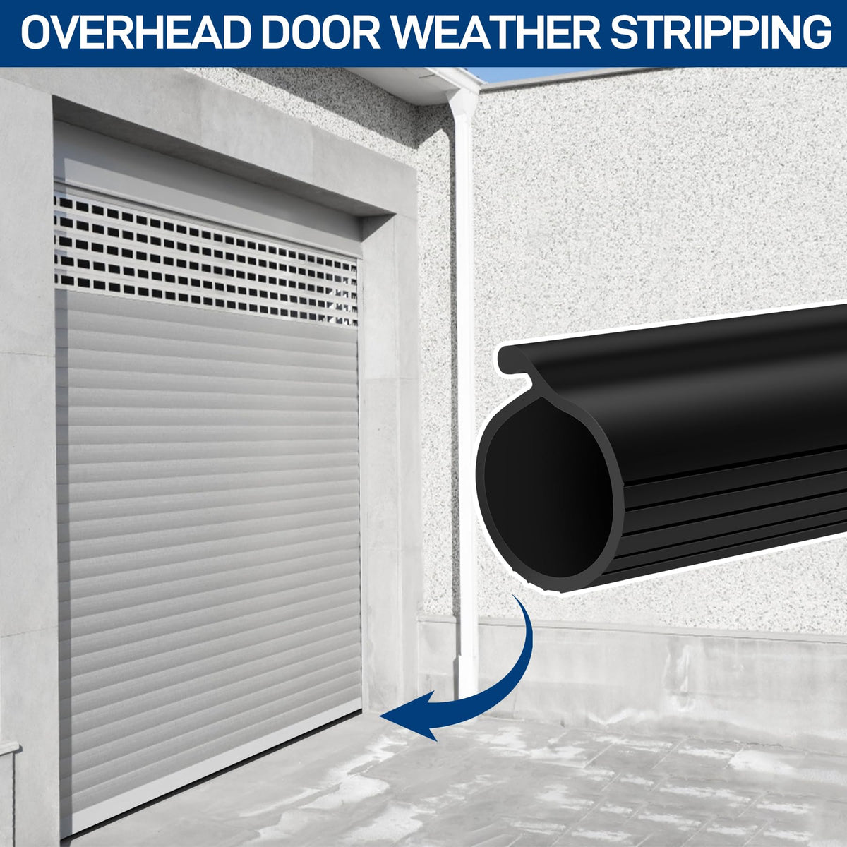 MYFAMIREA quick-fit solution for garage door bottom protection.