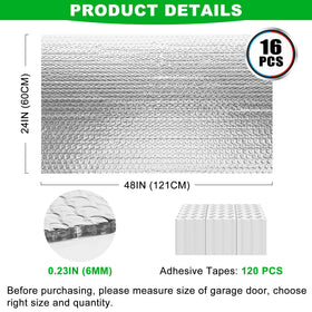 MYFAMIREA double bubble aluminum foil panel reflecting radiant heat